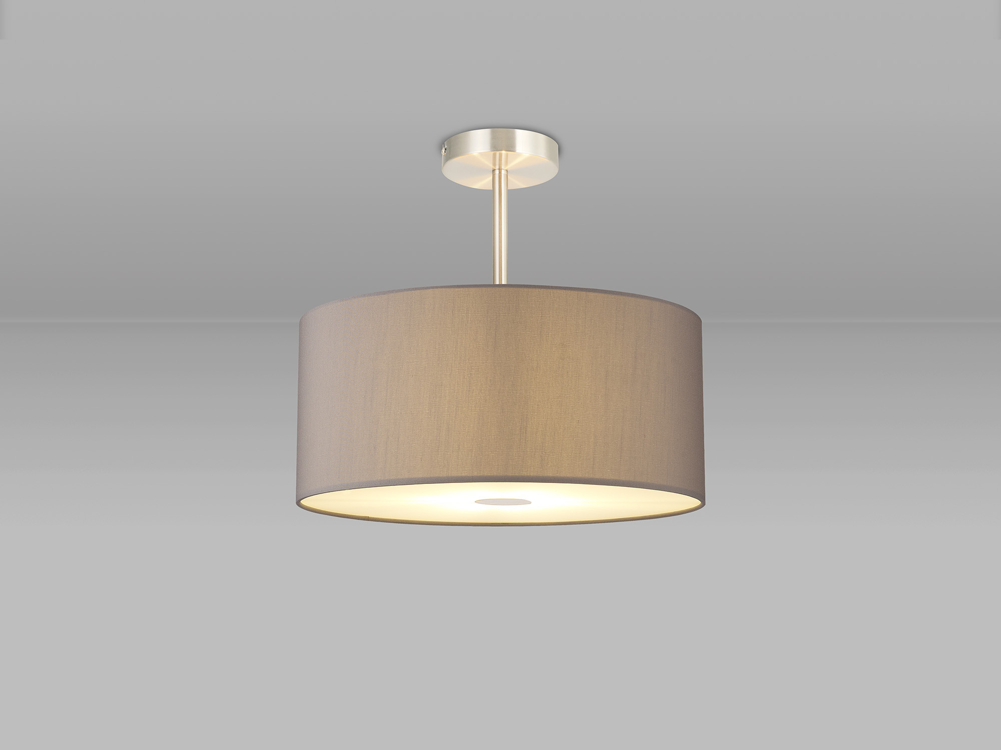 Baymont SN GR Ceiling Lights Deco Semi Flush Fittings